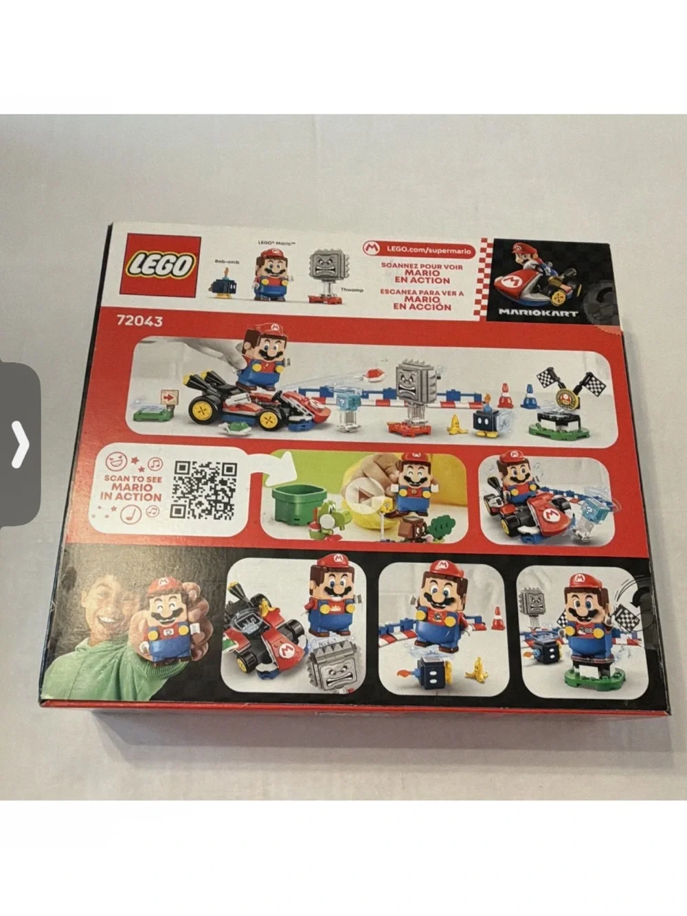 Lego Super Mario Red and Blue Mario Kart Building Set